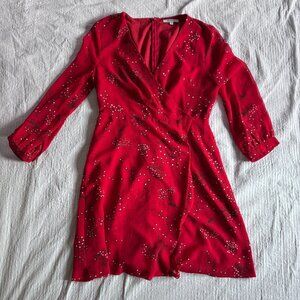 Madewell Hazelwood Wrap Front Mini Dress